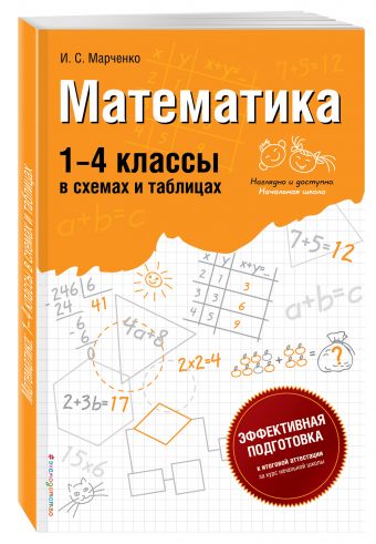 Математика: 1-4 классы в схемах и таблицах Математика: 1-4 классы в схемах и таблицах Марченко И.С.