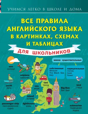 Все правила английского языка в картинках, схемах и таблицах для школьников Все правила английского языка в картинках, схемах и таблицах для школьников Матвеев С.А.