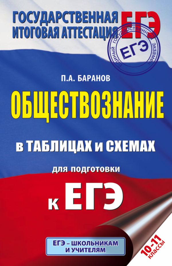 ЕГЭ. Обществознание в таблицах и схемах. 10-11 классы ЕГЭ. Обществознание в таблицах и схемах. 10-11 классы Баранов П.А.