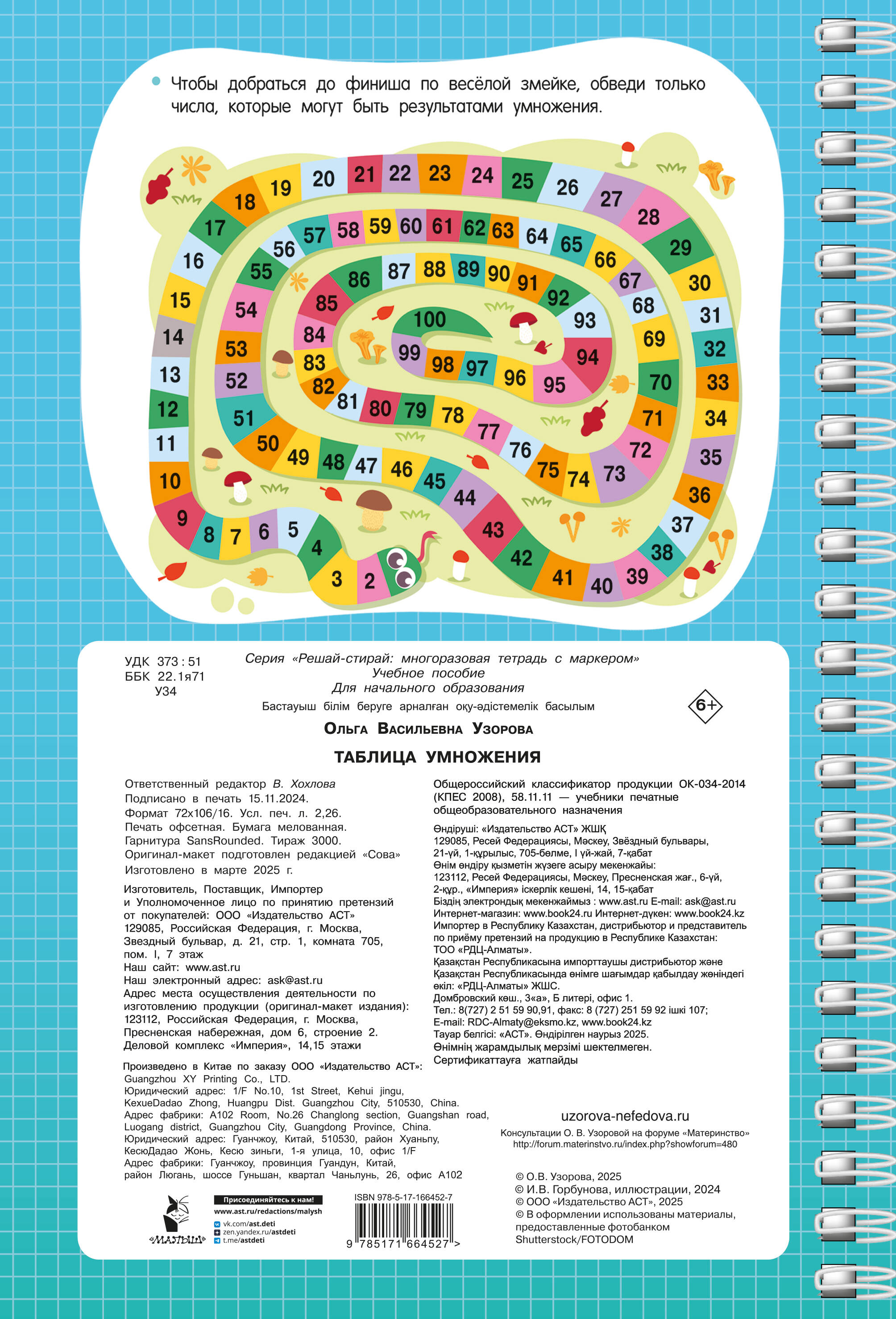 Таблица умножения