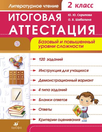 Литературное чтение. Итоговая аттестация. Базовый и повышенный уровни сложности. 2 класс Литературное чтение. Итоговая аттестация. Базовый и повышенный уровни сложности. 2 класс Скрипова Ю.Ю., Шабалина О.В.