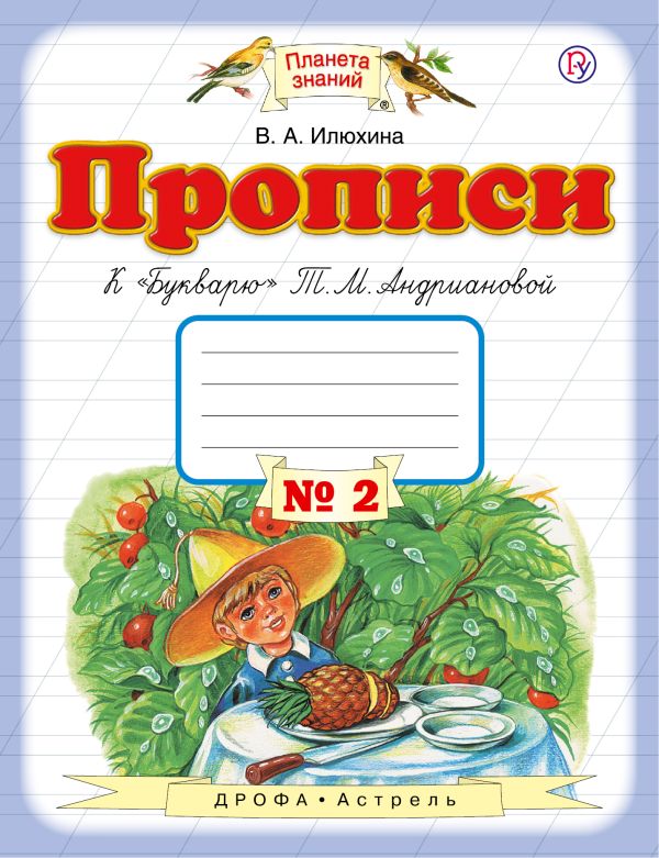 Прописи к «Букварю» Т.М.Андриановой. 1 класс. Тетрадь № 2 Прописи к «Букварю» Т.М.Андриановой. 1 класс. Тетрадь № 2 Илюхина В.А.
