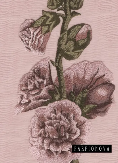 Обложка Блокнот для записей «Ветка мальвы» 