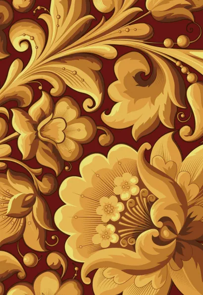 Обложка Блокнот для записей «Хохлома N1 мини» Денис Симачев