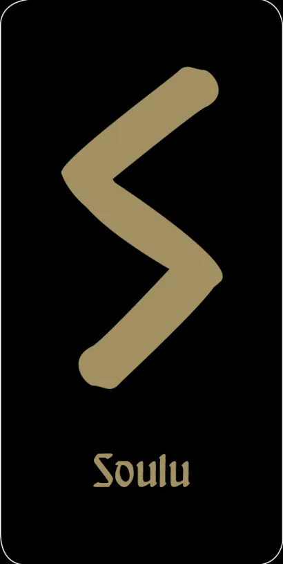 Обложка Руна "Soulu - жизненная сила" (черная)