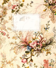 Винтажные цветы. Тетрадь в линейку