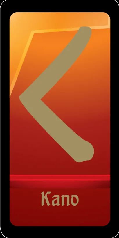 Обложка Руна "Kano - стабильность и страсть в любви" (цветная)