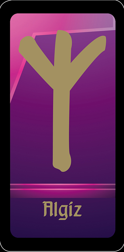 Обложка Руна "Algis - защита от зла" (цветная)