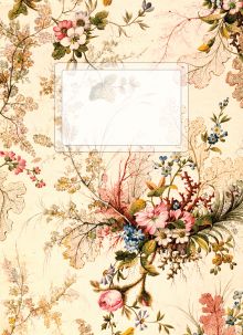 Блокнот А6. Винтажные цветы