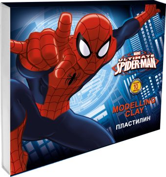 Пластилин 10 цв Spiderman Пластилин 10 цв Spiderman