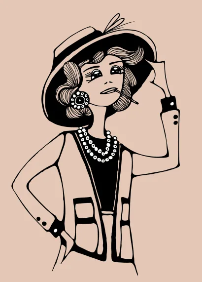 Обложка Блокнот «Коко Шанель» (оф. 2) 