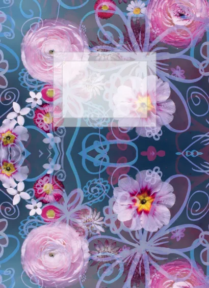 Обложка Комплект Цветочный орнамент 