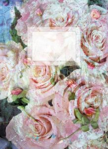 Обложка Блокнот для записей Белые розы А6 