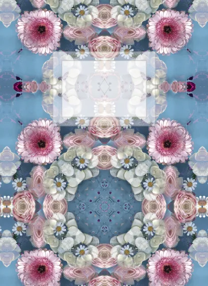 Обложка Блокнот для записей Цветочная фантазия А6