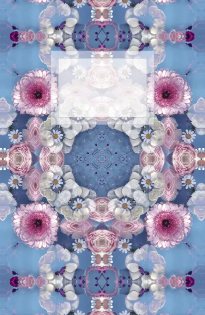 Обложка Блокнот для записей Цветочная фантазия А5