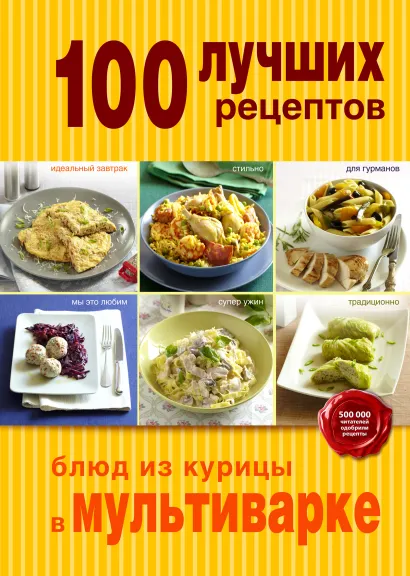 Обложка 100 лучших рецептов блюд из курицы в мультиварке
