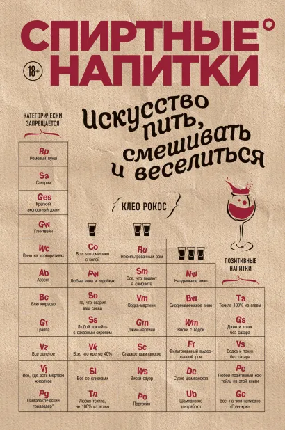 Обложка Спиртные напитки. Искусство пить, смешивать и веселиться Клео Рокос