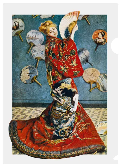 Обложка Моне (девушка с веером) 