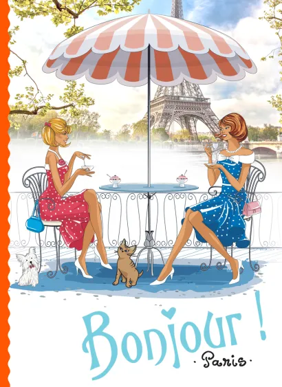 Обложка Девушки в кафе