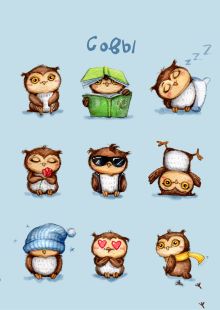 Блокнот. Совы