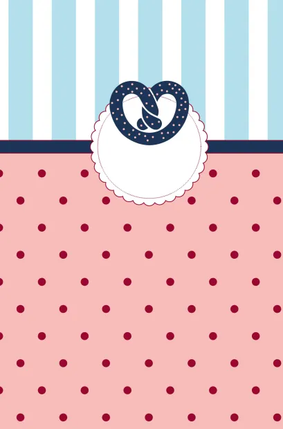 Обложка Мои любимые рецепты. Книга для записи рецептов (а5_крендель в горошек) 