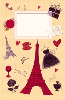 Блокнот для записей "На Елисейских полях" (А6)