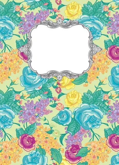 Обложка Блокнот для записей Цветочный бунт А6 