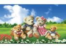 Наборы для вышивания в формате 3D. Семейка медвежат (7068-3D ) Наборы для вышивания в формате 3D. Семейка медвежат (7068-3D )