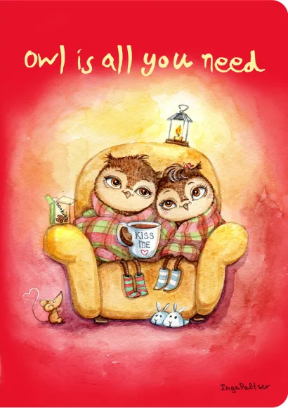 Обложка Блокнот. Уютные совы (Owl is all you need) 