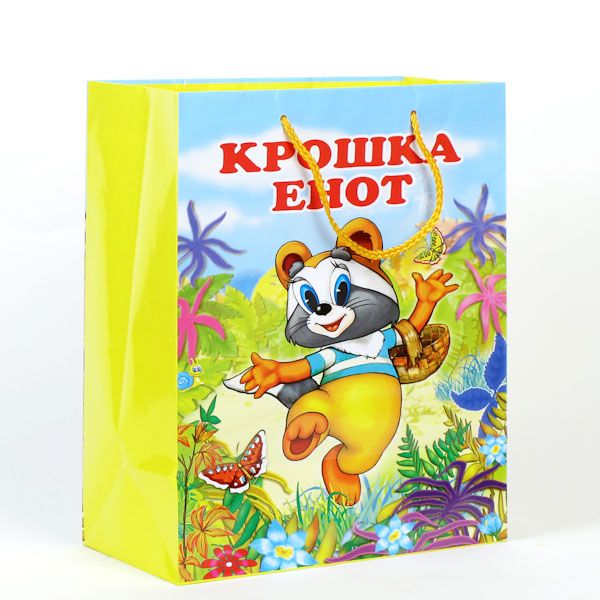 ПАКЕТ БУМАЖНЫЙ "ВЕСЕЛЫЙ ПРАЗДНИК", ДИЗАЙН "КРОШКА ЕНОТ", В ПАК. Р-Р 26Х32Х14СМ УП-24ШТ в кор.3уп ПАКЕТ БУМАЖНЫЙ "ВЕСЕЛЫЙ ПРАЗДНИК", ДИЗАЙН "КРОШКА ЕНОТ", В ПАК. Р-Р 26Х32Х14СМ УП-24ШТ в кор.3уп