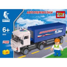 - КОНСТРУКТОР ПЛАСТ. ГОРОД МАСТЕРОВ КАМАЗ АВТОПЕРЕВОЗКИ, 262ДЕТ. В РУСС. КОР. 33*24*7СМ в кор.16шт обложка книги - КОНСТРУКТОР ПЛАСТ. ГОРОД МАСТЕРОВ КАМАЗ АВТОПЕРЕВОЗКИ, 262ДЕТ. В РУСС. КОР. 33*24*7СМ в кор.16шт обложка книги