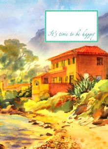 Блокнот. Домик на побережье (мини)