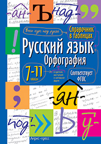 Справочник в таблицах. Русский язык.Орфография. 7-11 класс Справочник в таблицах. Русский язык.Орфография. 7-11 класс
