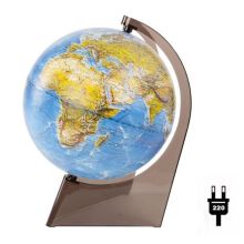 - Глобус Земли Ландшафтный рельефный на треугольнике с подсветкой, диаметр 210 мм обложка книги - Глобус Земли Ландшафтный рельефный на треугольнике с подсветкой, диаметр 210 мм обложка книги