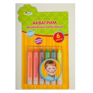 АКВАГРИМ КАРАНДАШИ "MULTIART" 6 ЦВЕТОВ (НЕОНОВЫЕ ЦВЕТА) НА КАРТ. в кор.4*24шт АКВАГРИМ КАРАНДАШИ "MULTIART" 6 ЦВЕТОВ (НЕОНОВЫЕ ЦВЕТА) НА КАРТ. в кор.4*24шт