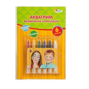 АКВАГРИМ КАРАНДАШИ "MULTIART" ВЫДВИЖНЫЕ, 6 ЦВЕТОВ НА КАРТ. в кор.4*24шт АКВАГРИМ КАРАНДАШИ "MULTIART" ВЫДВИЖНЫЕ, 6 ЦВЕТОВ НА КАРТ. в кор.4*24шт