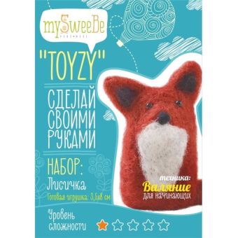 Набор TOYZY "Лисичка" начальный - техника валяние Набор TOYZY "Лисичка" начальный - техника валяние