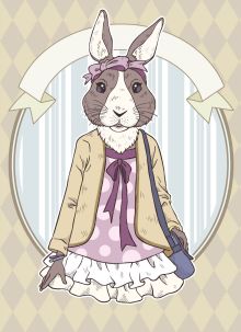 Блокнот для записей "Винтажный заяц" (А6)