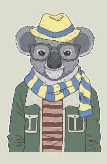 Блокнот для записей "Коала в шарфе" (А5)