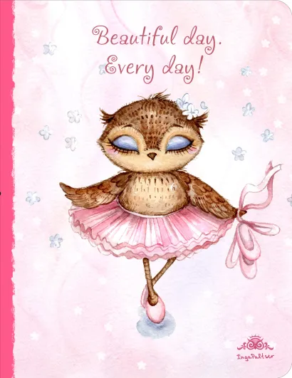 Обложка Блокнот. Сова-балерина (большой)