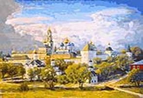 Живопись на холсте 40*50 см. Сергиев Посад (072-AB) Живопись на холсте 40*50 см. Сергиев Посад (072-AB)