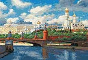 Живопись на холсте 40*50 см. Московский Кремль (074-AB) Живопись на холсте 40*50 см. Московский Кремль (074-AB)