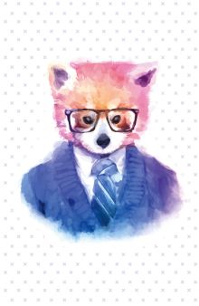 Блокнот для записей "Серьезный лис" (А5)