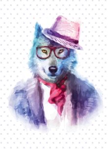 Блокнот для записей "Хитрый волк" (А6)