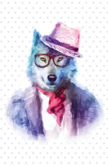 Блокнот для записей "Хитрый волк" (А5)