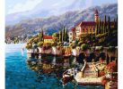 Живопись на холсте 40*50 см. Варенна. Италия (370-AB) Живопись на холсте 40*50 см. Варенна. Италия (370-AB)