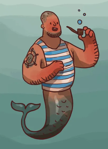 Обложка Блокнот для записей Питерская русалка А6 