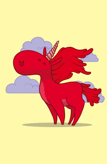 Обложка Блокнот для записей Единорог А5 