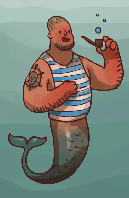 Обложка Блокнот для записей Питерская русалка А5 