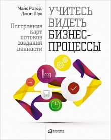 Саймон Д.,Ротер М. - Учитесь видеть бизнес-процессы: Построение карт потоков создания ценности обложка книги Саймон Д.,Ротер М. - Учитесь видеть бизнес-процессы: Построение карт потоков создания ценности обложка книги